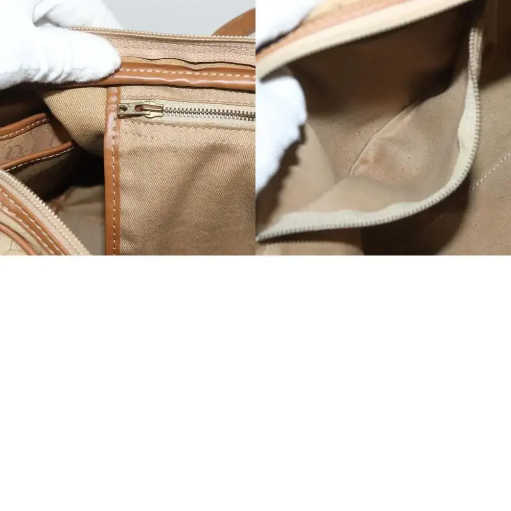 DIOR Honeycomb Canvas Boston Bag Beige
